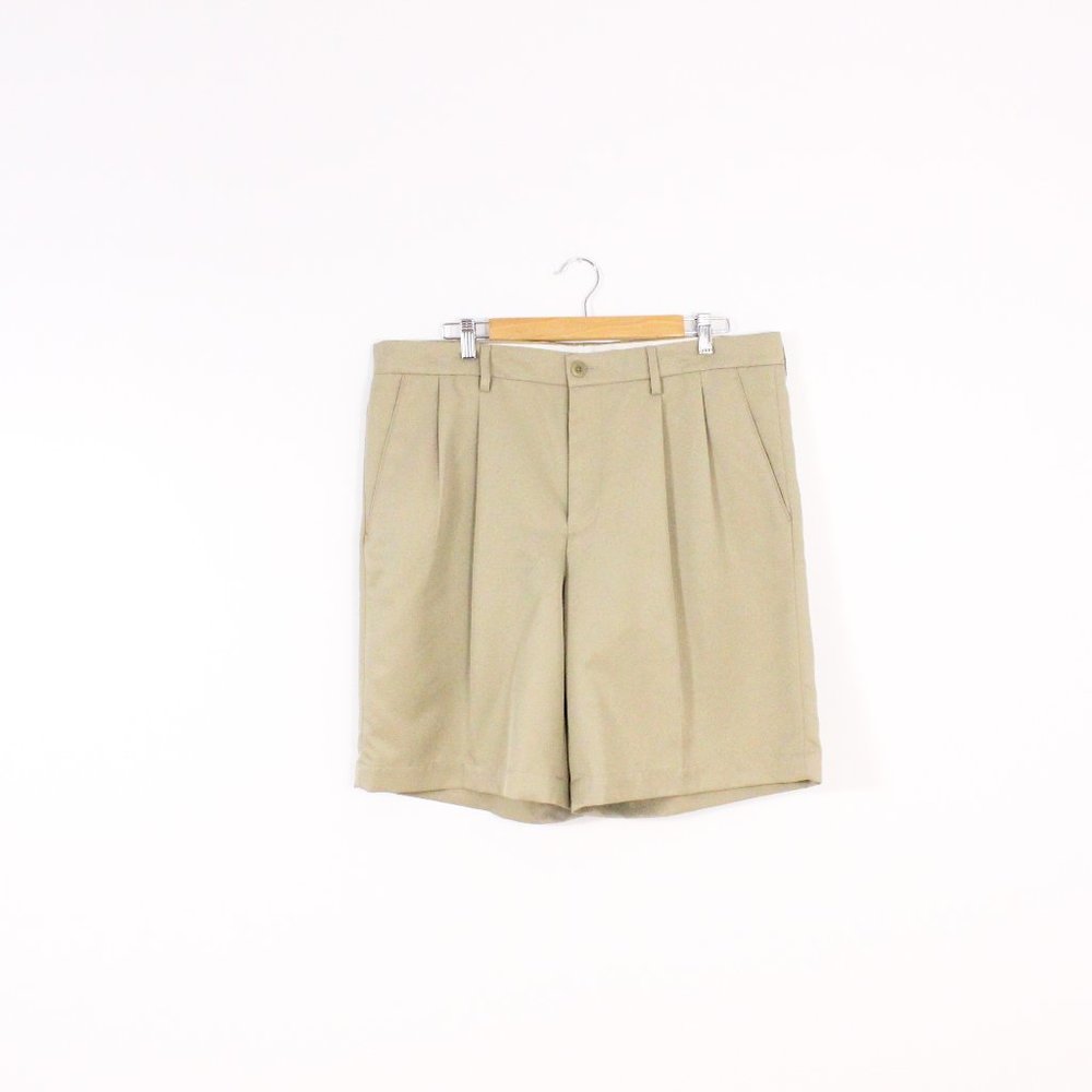 Merona Beige Double Pleated Dress Shorts
